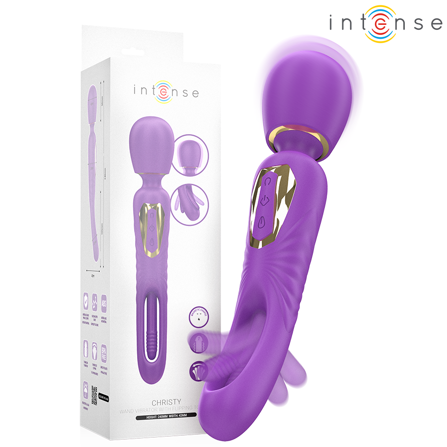 Intense – Baguette Vibrante Christy Avec Langue Qui Tourne