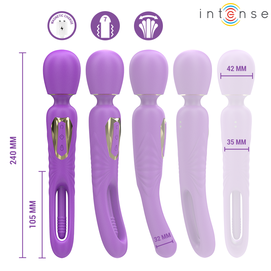 Intense – Baguette Vibrante Christy Avec Langue Qui Tourne