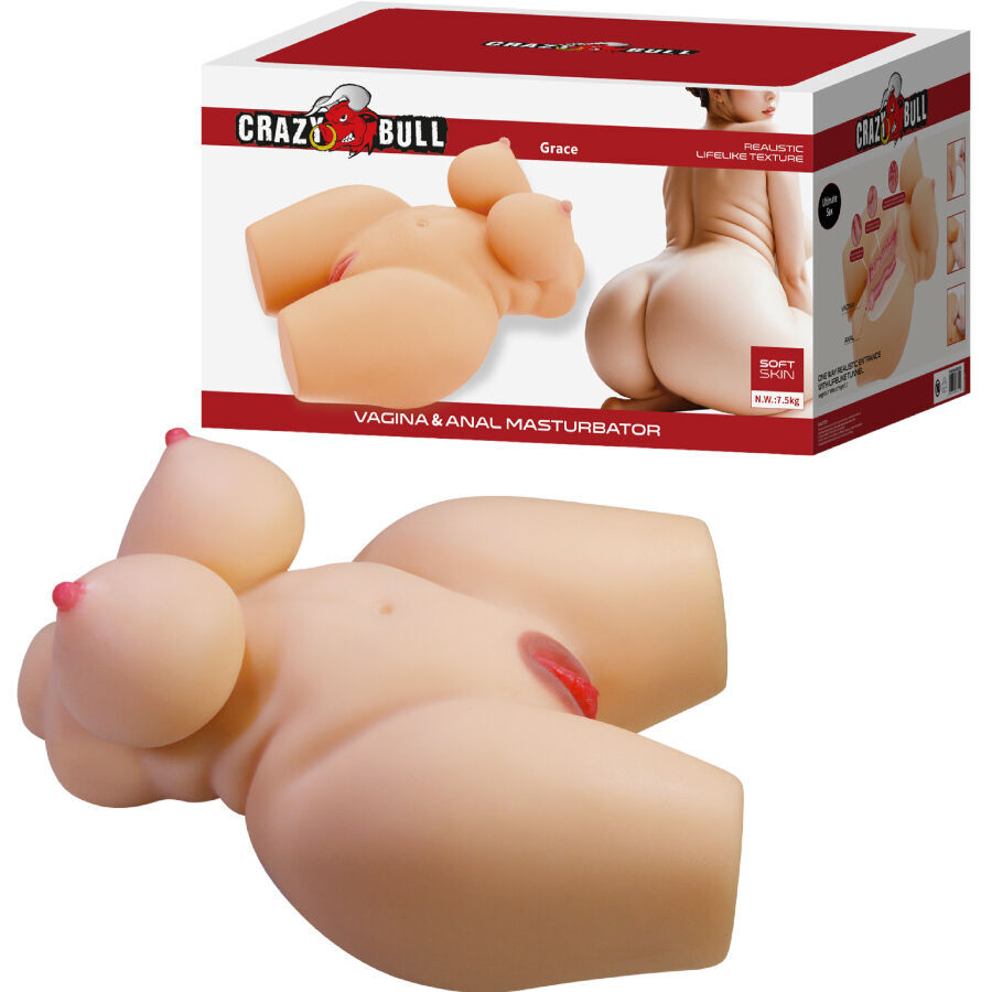 Crazy Bull – Grace Torse Féminin Réaliste Vagin et Anus 7,5 kg