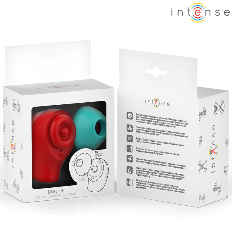Intense – Donnie Stimulateur Clitoridien Rouge/vert