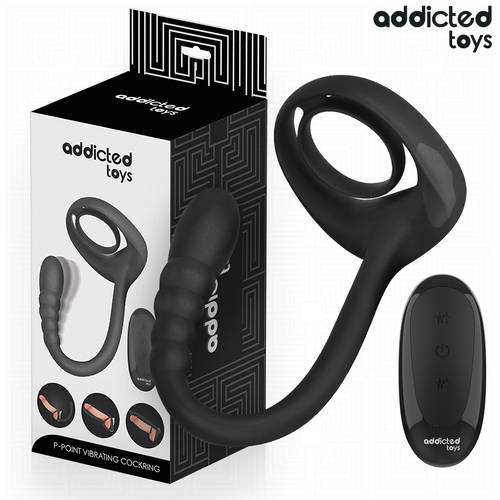 ADDICTED TOYS - ANNEAU PÉNITENTIAIRE VIBRANT POUR POINT P AVEC TÉLÉCOMMANDE