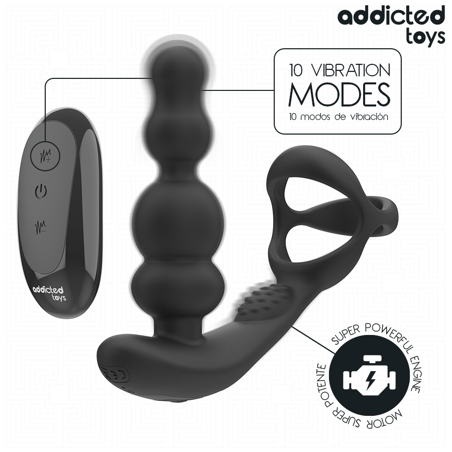 Addicted Toys – Masseur de Prostate Rotatif à Télécommande