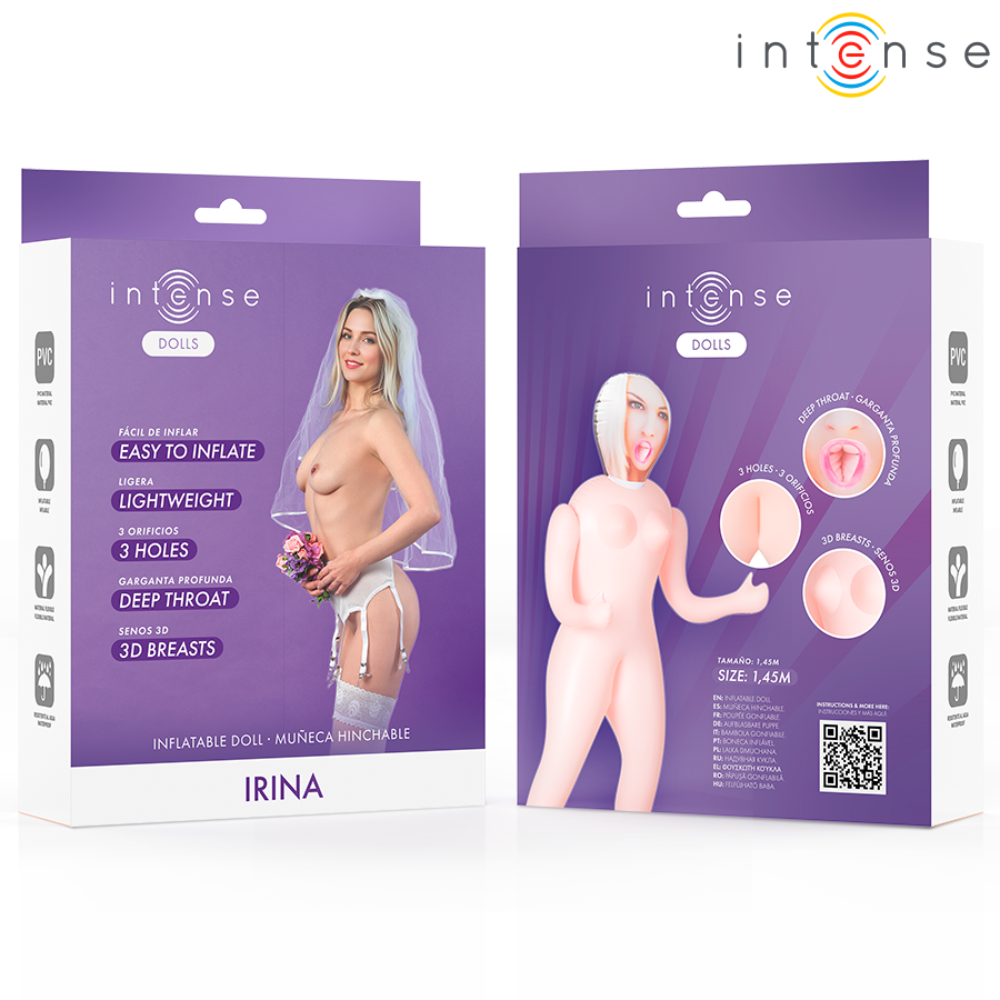 Intense – Poupée Gonflable Irina à Trois Orifices