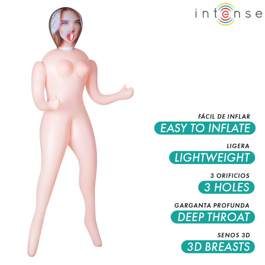 Intense – Poupée Gonflable Nicole à Trois Orifices