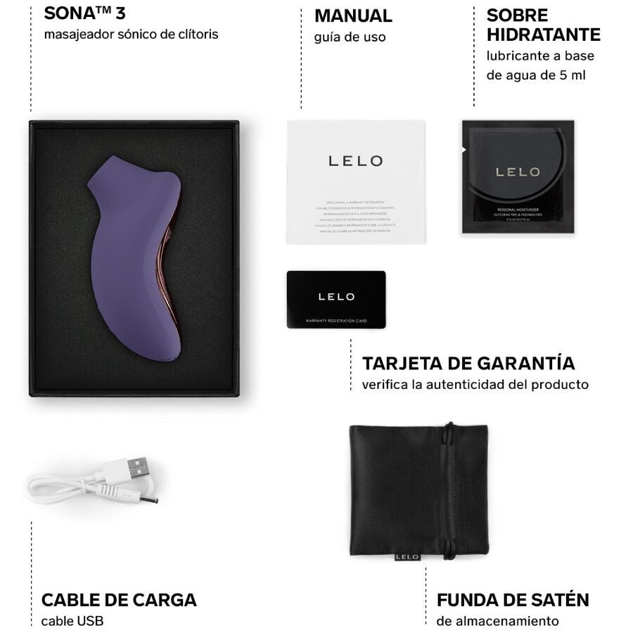Lelo – Sona 3 Masseur Clitorial Sonique Cyber Violet