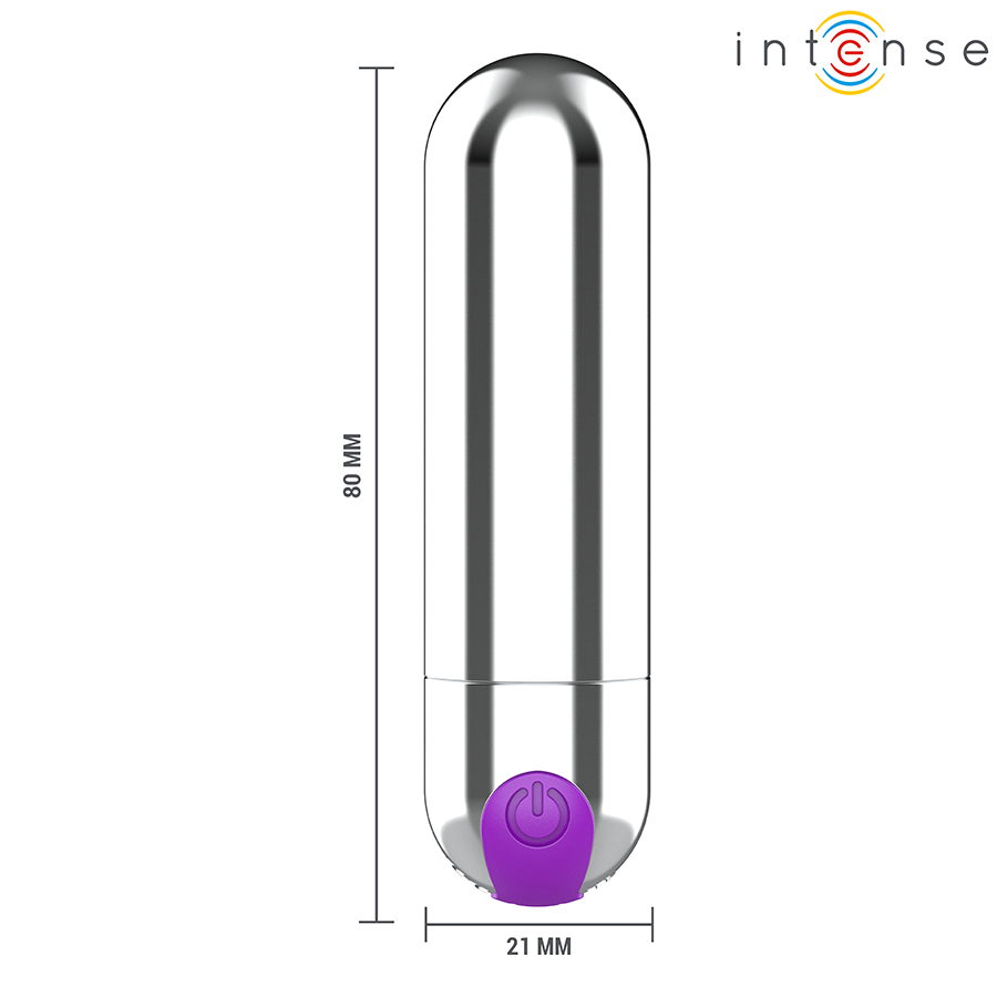 INTENSE - KAREN MINI VIBRANTE RECHARGEABLE ARGENT