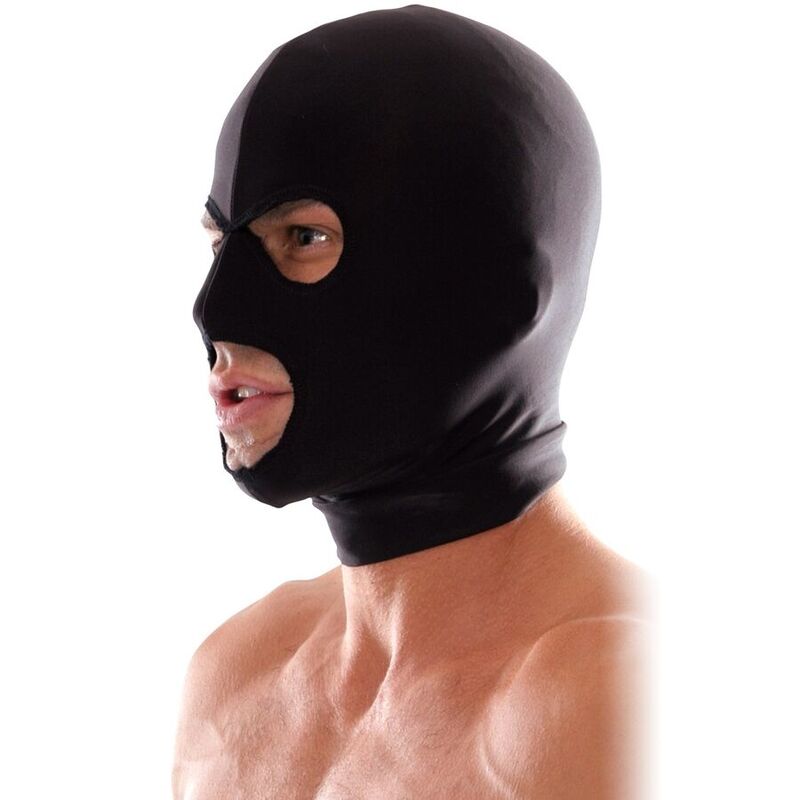 Fetish Fantasy – Cagoule 3 Ouvertures en Spandex