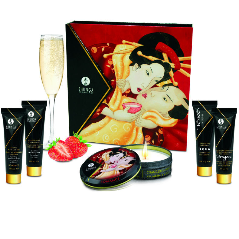 Shunga – Kit Secret Geisha Fraises et Cava