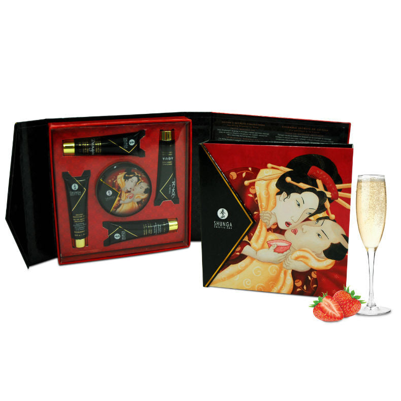Shunga – Kit Secret Geisha Fraises et Cava
