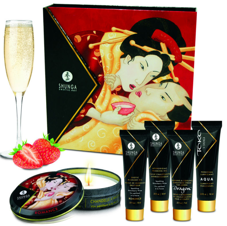 Shunga – Kit Secret Geisha Fraises et Cava