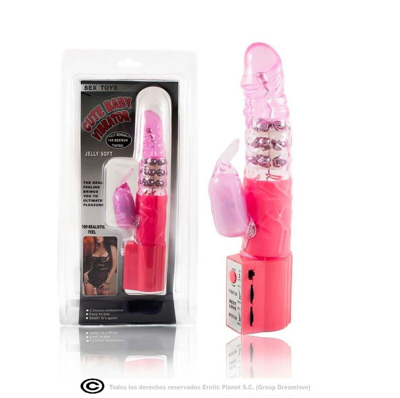 Baile – Rotateur De Lapin Rose Avec Superstimulateur