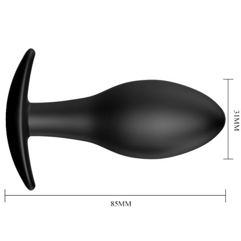 Pretty Love – Plug Anal Ancre En Silicone 8.5 CM Noir