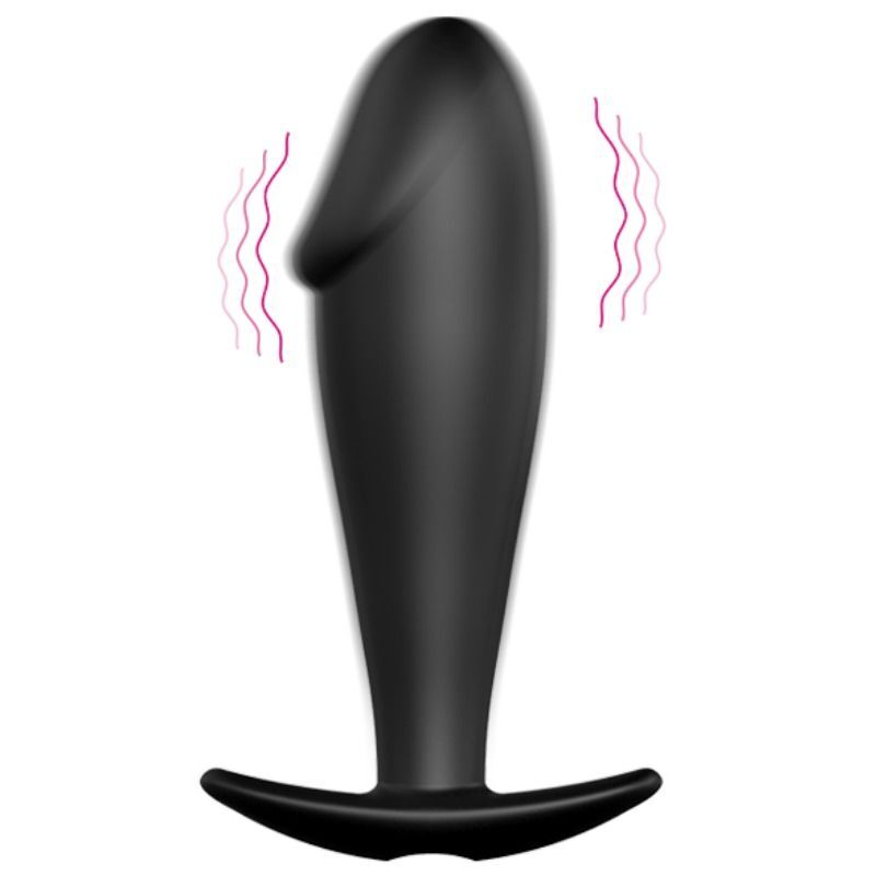 Pretty Love – Plug Anal En Silicone Forme Pénis Et 12 Modes De Vibration Noir