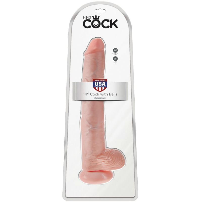 King Cock – Pénis Réaliste 35,6 cm Testicules Ventouse