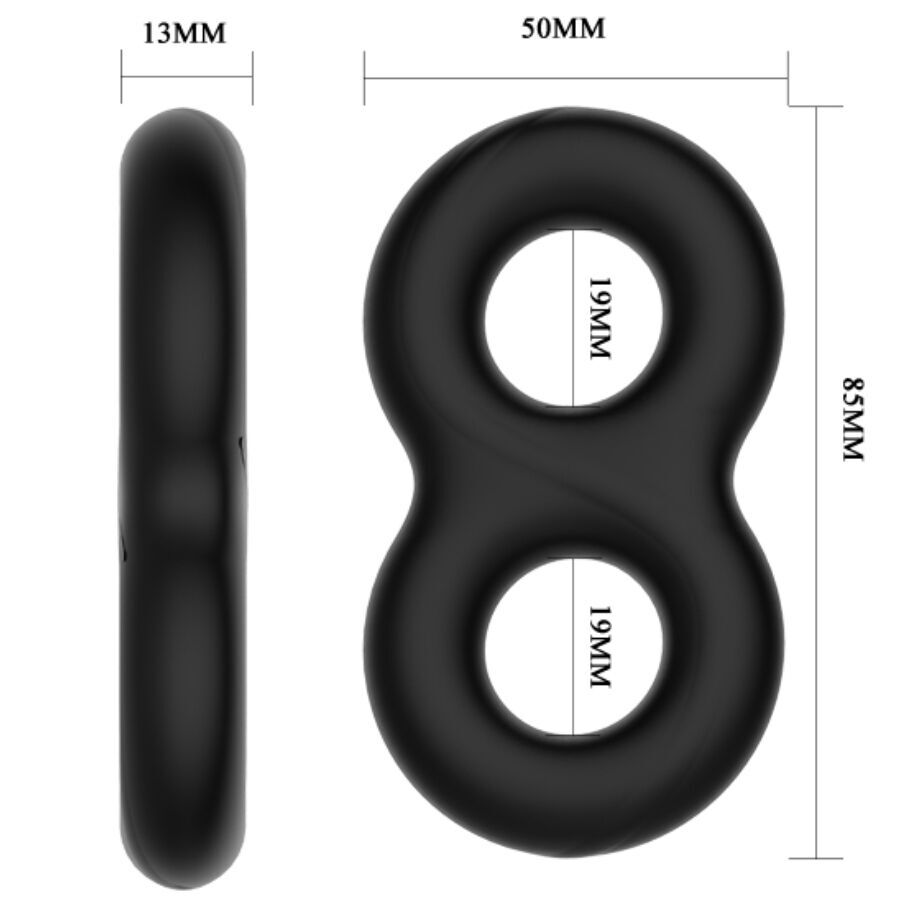 CRAZY BULL - BAGUE EN SILICONE DOUBLE INFINITY