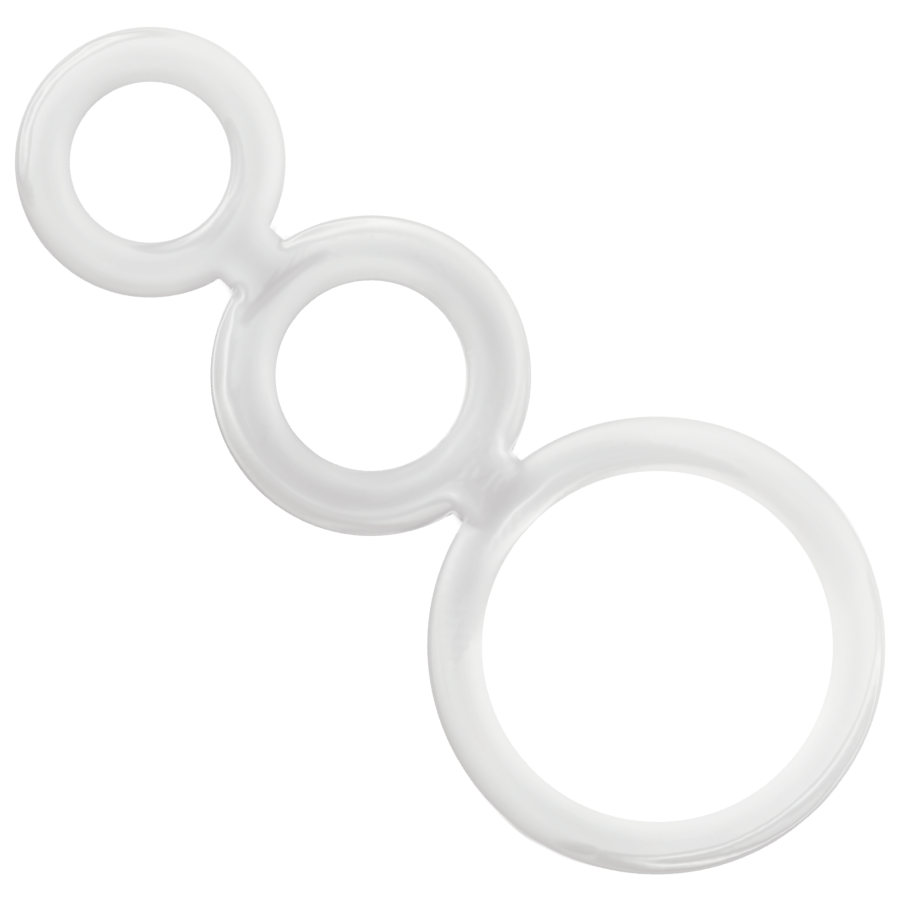 Addicted Toys – Set d’Anneaux Pénis et Testicules Transparents