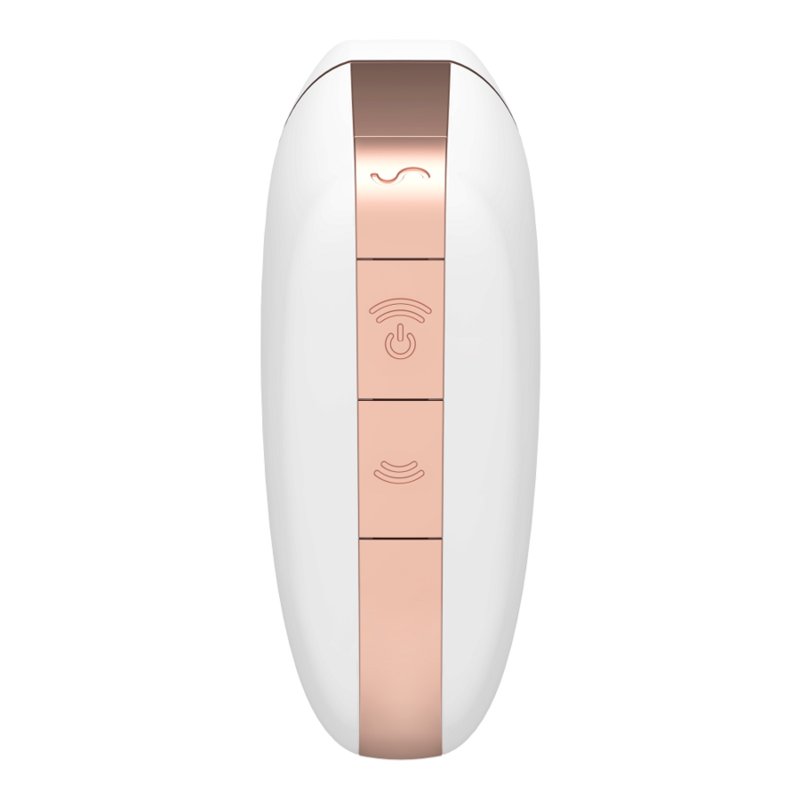 SATISFYER - STIMULATEUR ET VIBRATEUR AIR LOVE TRIANGLE BLANC