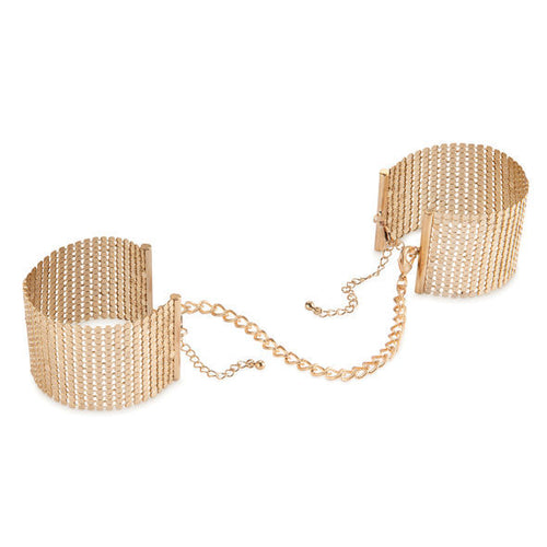 Bijoux Indiscrets – Désir Métallique Menottes Maille Métal Doré