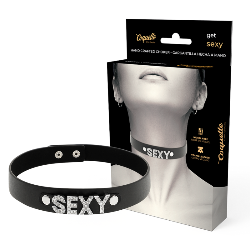 Coquette Chic Desire – Ras de Cou Sexy en Cuir Végan