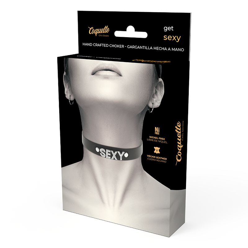 Coquette Chic Desire – Ras de Cou Sexy en Cuir Végan