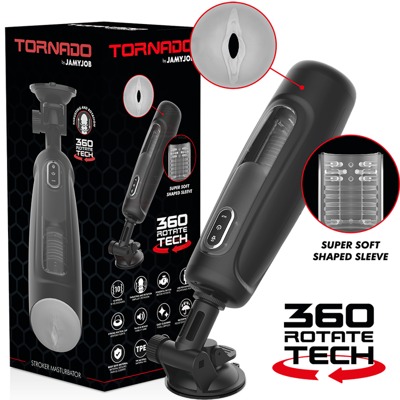 Jamyjob – Tornado Masturbateur Rotatif 360°
