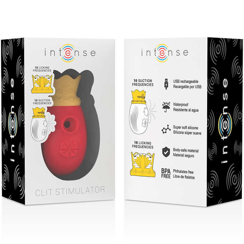Intense – Stimulateur Clitoris 10 Modes D’aspiration Et De Léchage – Rouge