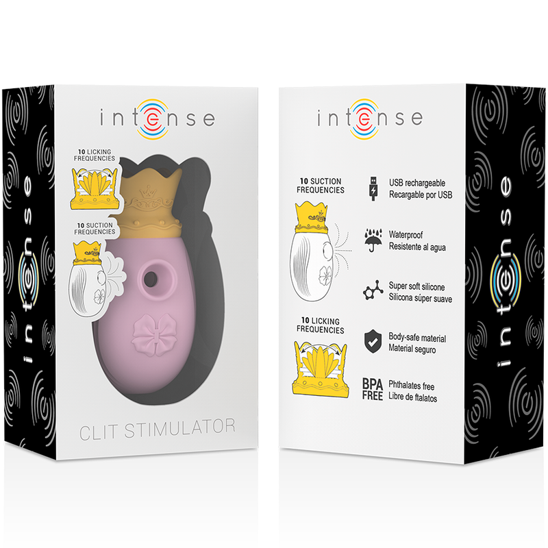Intense – Stimulateur De Clitoris 10 Modes D’aspiration Et De Léchage – Rose