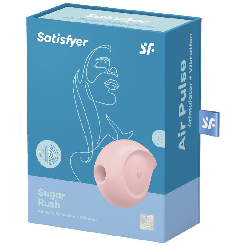 SATISFYER - STIMULATEUR ET VIBRATEUR D''IMPULSIONS D''AIR SUGAR RUSH ROSE
