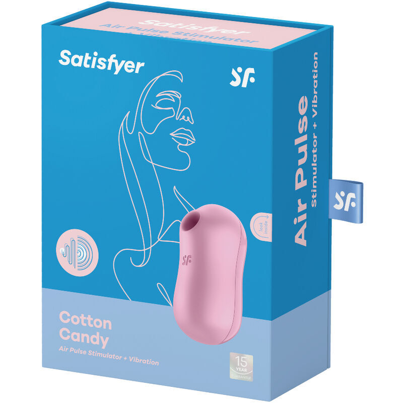 SATISFYER - STIMULATEUR ET VIBRATEUR D''IMPULSIONS D''AIR DE BARBE À COTON LILAS