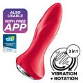 Satisfyer – Rotator Plug 1+ Plug Vibrant Connecté Rouge
