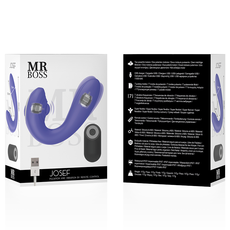 Mr Boss – Josef Télécommande Pulsation & Vibration Pour Couples