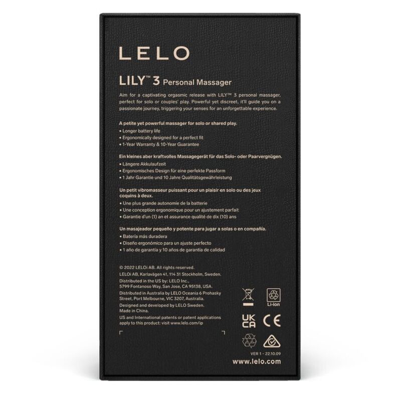 Lelo – Lily 3 Masseur Personnel Violet