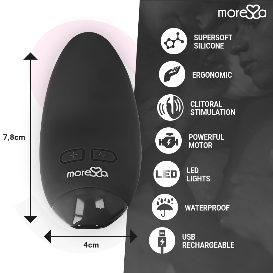 MORESSA - VIBRATEUR BLOSSOM NOIR
