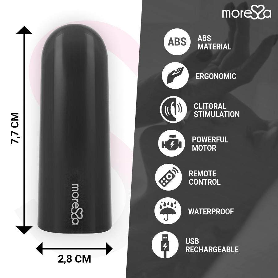 MORESSA - NIX VIBRATEUR TÉLÉCOMMANDE NOIR