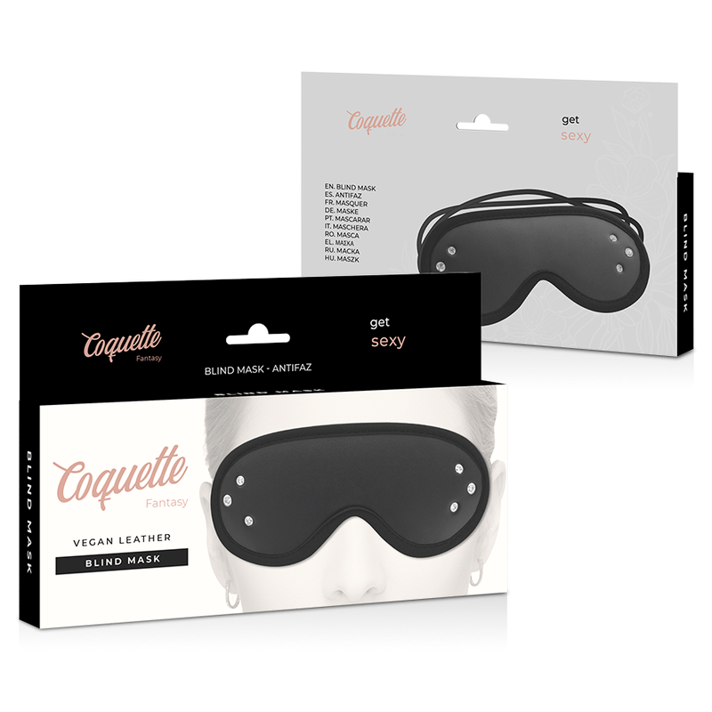 Coquette Chic Desire – Masque Fantasy en Cuir Végan avec Doublure en Néoprène
