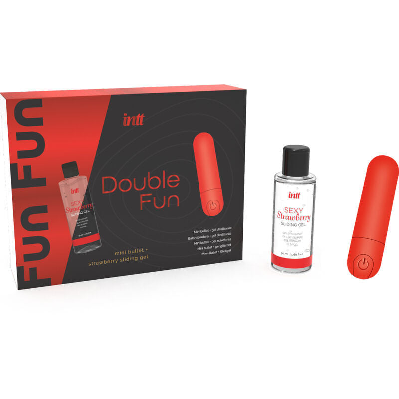 INTT Releases – Kit Double Fun avec Bullet Vibrant et Gel de Massage à la Fraise