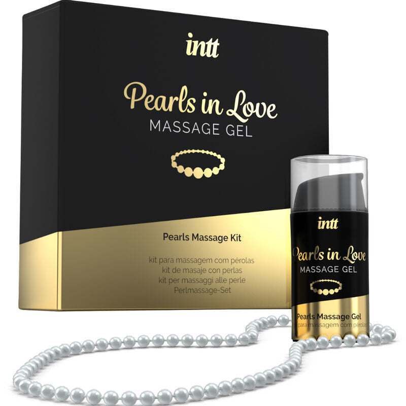 INTT Massage & Oral Sex – Perles Amoureuses avec Collier de Perles et Gel de Silicone