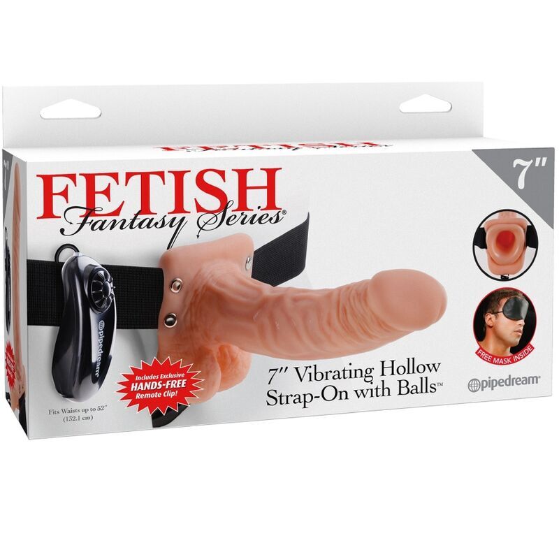 Fetish Fantasy – Harnais Réglable Télécommande Pénis Réaliste avec Testicules 17,8 cm